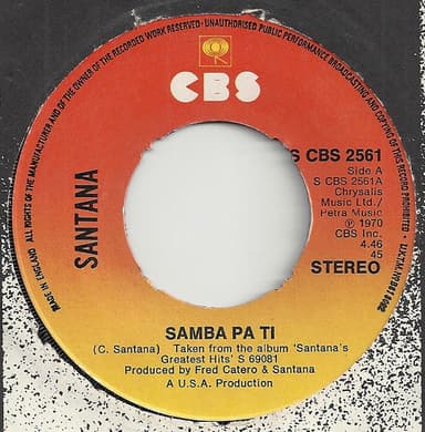 Album Cover Art for Samba Pa Ti / Incident At Neshabur