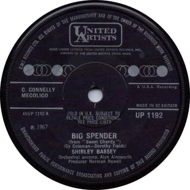 Album Cover Art for Big Spender