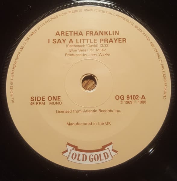 Album Cover Art for I Say A Little Prayer / Respect