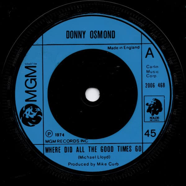 Album Cover Art for Where Did All The Good Times Go