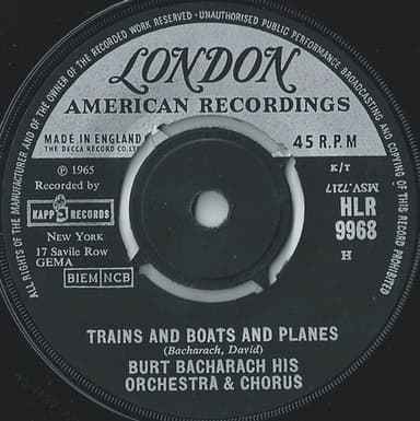 Album Cover Art for Trains And Boats And Planes
