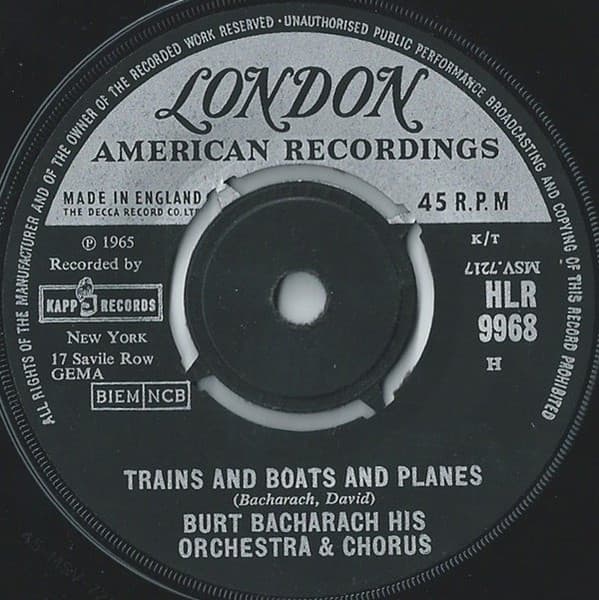 Album Cover Art for Trains And Boats And Planes