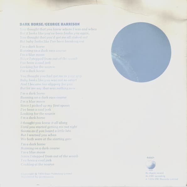 Album Cover Art for Dark Horse