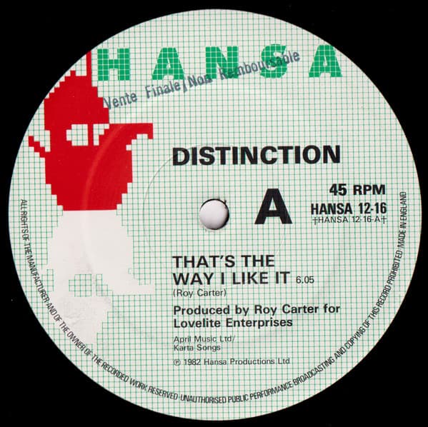 Album Cover Art for That's The Way I Like It