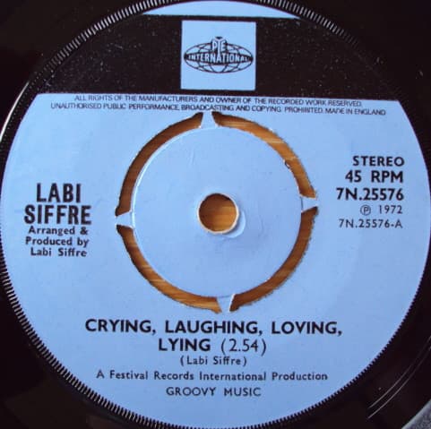 Album Cover Art for Crying, Laughing, Loving, Lying