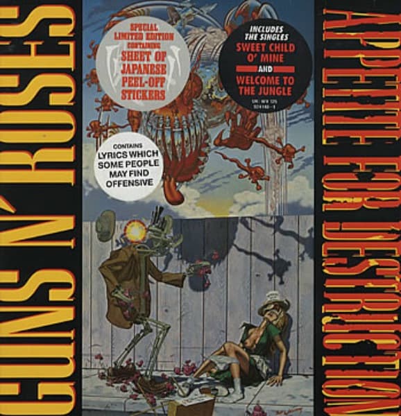 Album Cover Art for Appetite For Destruction
