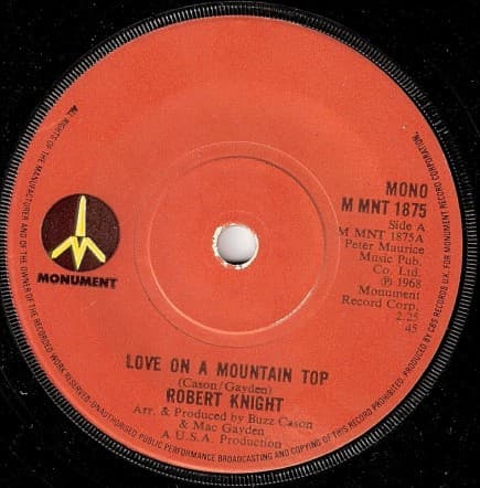 Album Cover Art for Love On A Mountain Top