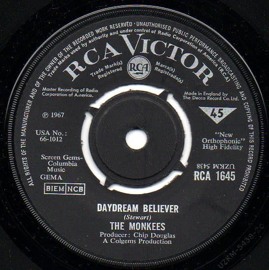Album Cover Art for Daydream Believer