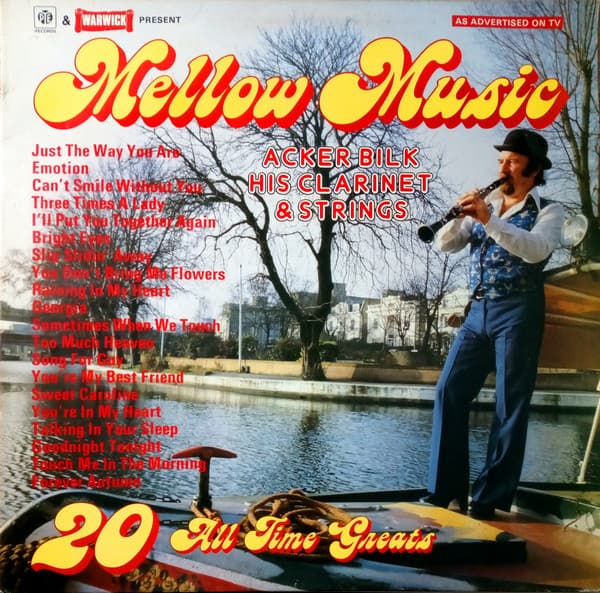 Album Cover Art for Mellow Music 20 All Time Greats