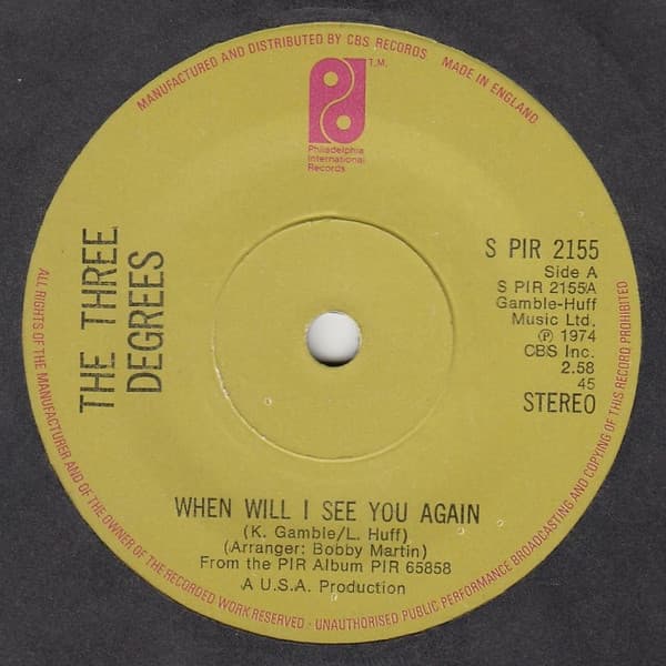 Album Cover Art for When Will I See You Again
