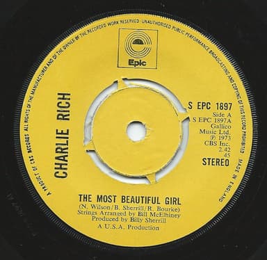 Album Cover Art for The Most Beautiful Girl