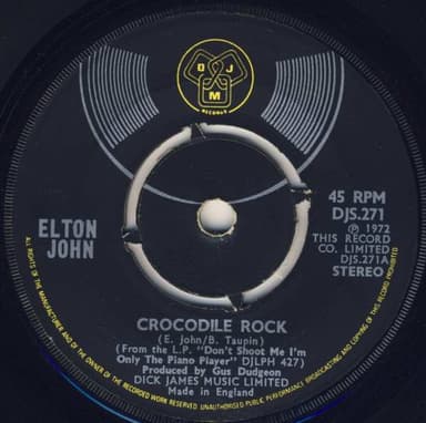 Album Cover Art for Crocodile Rock