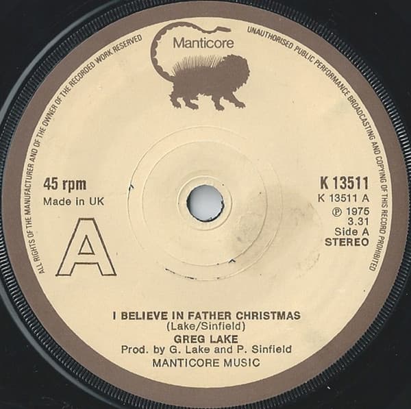 Album Cover Art for I Believe In Father Christmas