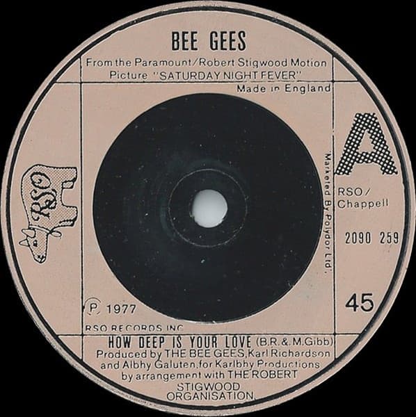 Album Cover Art for How Deep Is Your Love