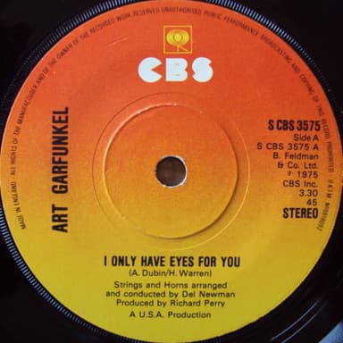 Album Cover Art for I Only Have Eyes For You