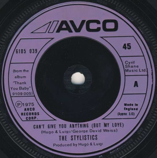 Album Cover Art for Can't Give You Anything (But My Love)