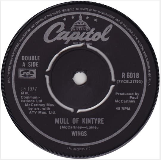 Album Cover Art for Mull Of Kintyre / Girls' School