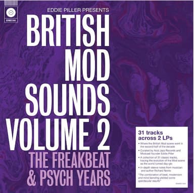 Album Cover Art for British Mod Sounds Volume 2 (The Freakbeat & Psych Years)