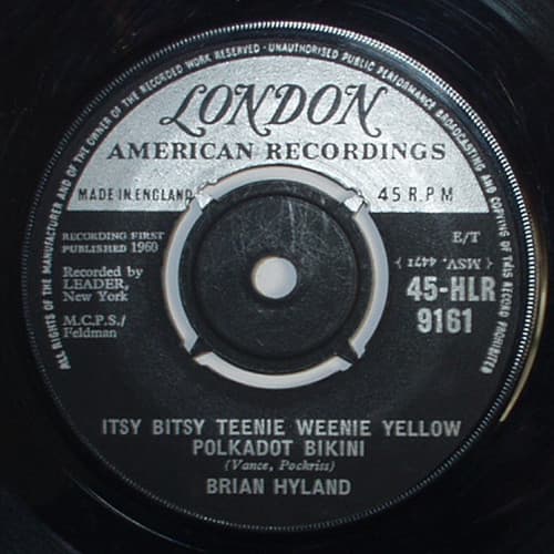 Album Cover Art for Itsy Bitsy Teenie Weenie Yellow Polkadot Bikini / Don't Dilly Dally, Sally