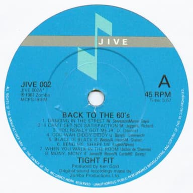 Album Cover Art for Back To The 60's