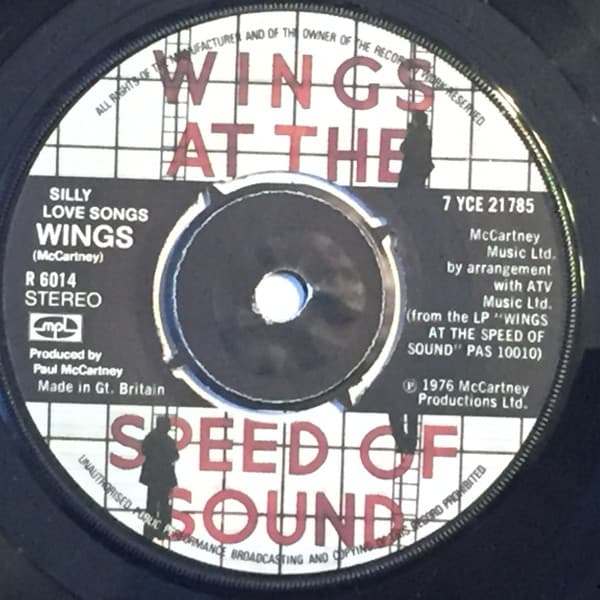 Album Cover Art for Silly Love Songs