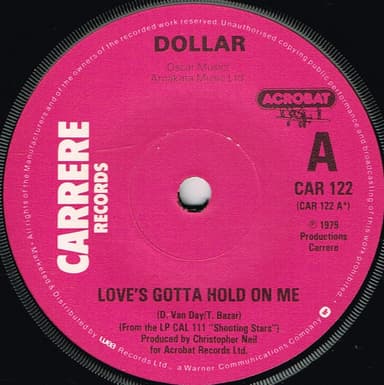 Album Cover Art for Love's Gotta Hold On Me
