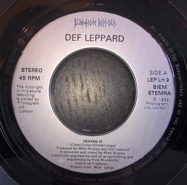 Album Cover Art for Heaven Is