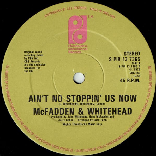 Album Cover Art for Ain't No Stoppin' Us Now