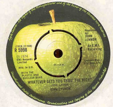 Album Cover Art for Whatever Gets You Thru' The Night
