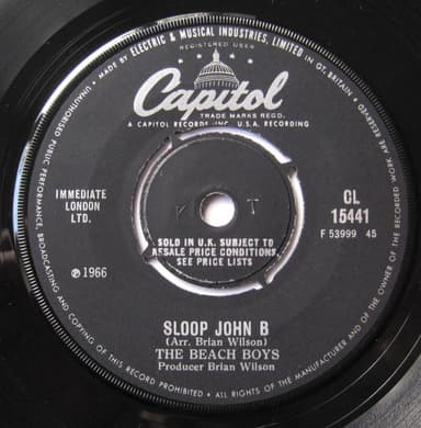 Album Cover Art for Sloop John B