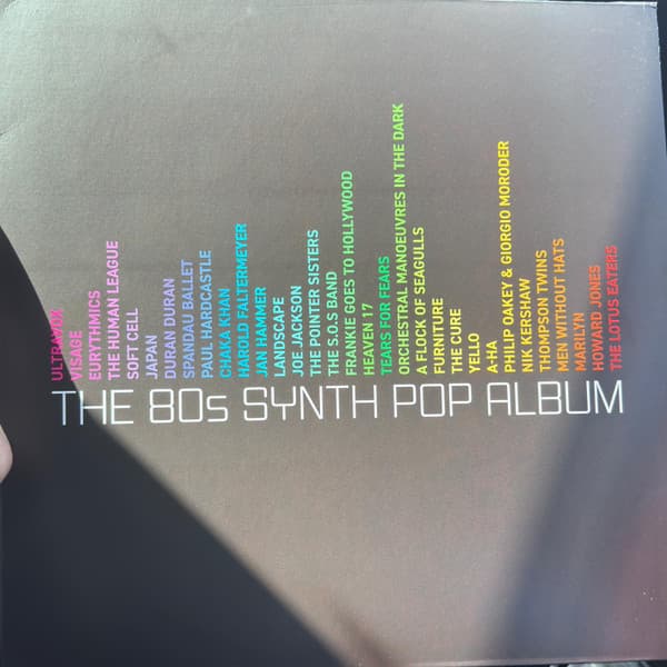 Album Cover Art for The 80s Synth Pop Album