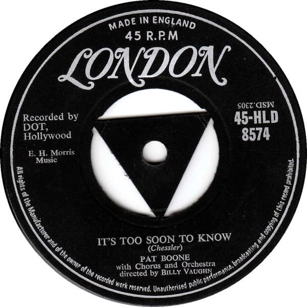 Album Cover Art for It's Too Soon To Know