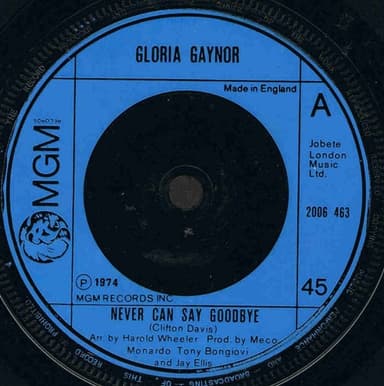 Album Cover Art for Never Can Say Goodbye