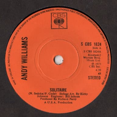Album Cover Art for Solitaire