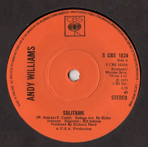 Album Cover Art for Solitaire