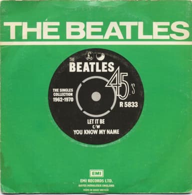 Album Cover Art for Let It Be c/w You Know My Name