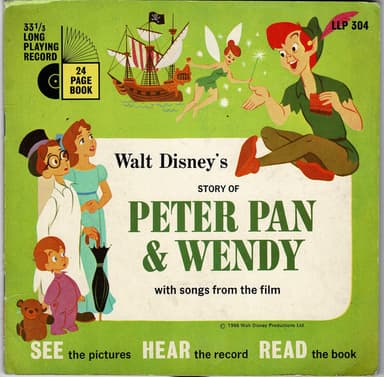 Album Cover Art for Walt Disney's Story Of Peter Pan & Wendy